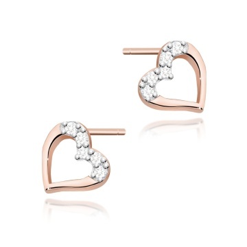 Cercei Aur 14K cu Diamante Naturale 0.09 ct - Img 5