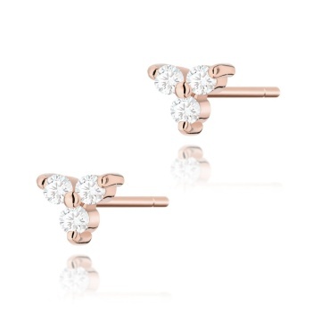 Cercei Aur 14K cu Diamante Naturale 0.09 ct - Img 5