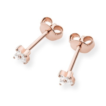 Cercei Aur 14K cu Diamante Naturale 0.12 ct - Img 6