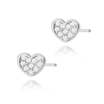 Cercei Aur 14K cu Diamante Naturale 0.17 ct Filet cu Protectie - Img 3