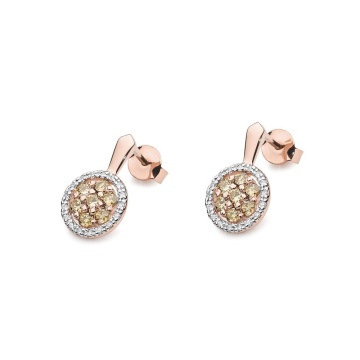 Cercei Aur 14K cu Diamante Naturale 0.87 ct - Img 5