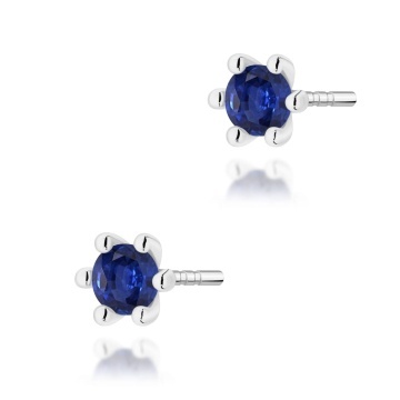 Cercei Aur 14K cu Safir 0.15 ct - Img 7