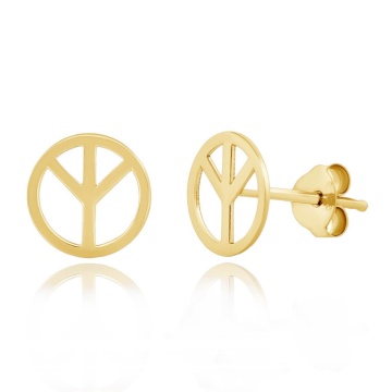 Cercei Flower Power din AUR 14K