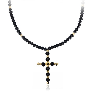 Choker Cross Gold din AUR 14K - Img 3