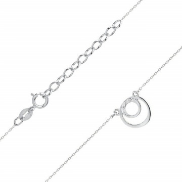 Colier Aur 14K cu Diamante Naturale 0.01 ct - Img 4