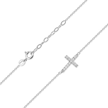 Colier Aur 14K cu Diamante Naturale 0.06 ct - Img 6