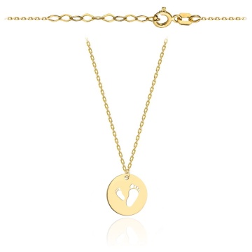 Colier cu Picioruse- Aur 14k - Img 2
