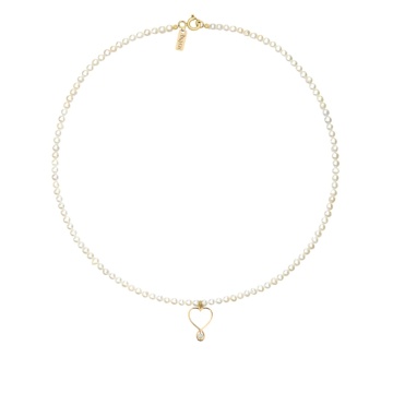 Colier Pearl Drop cu Perle de Cultura și AUR 14K - Img 2