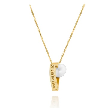 Colier Supreme din Aur 14k - Te iubim Bunica - Img 3