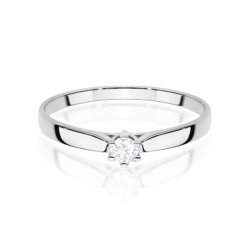 Inel Aur 14K cu Diamant de Laborator 0.10 ct - Img 6