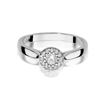 Inel Aur 14K cu Diamant de Laborator 0.15 ct - Img 5