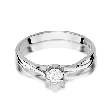 Inel Aur 14K cu Diamant de Laborator 0.20 ct - Img 10