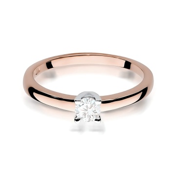 Inel Aur 14K cu Diamant de Laborator 0.25 ct - Img 7