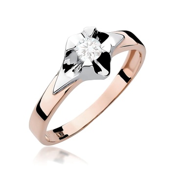 Inel Aur 14K cu Diamant de Laborator 0.25 ct - Img 5