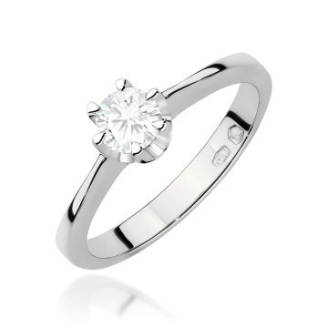 Inel Aur 14K cu Diamant de Laborator 0.30 ct - Img 5