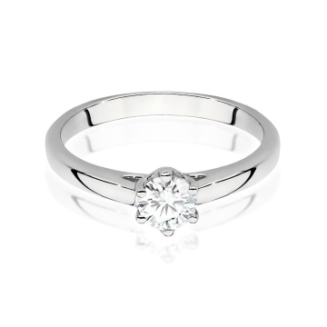 Inel Aur 14K cu Diamant de Laborator 0.40 ct - Img 5