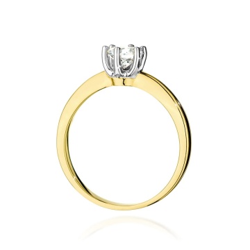 Inel Aur 14K cu Diamant de Laborator 0.50 ct - Img 3