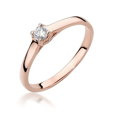 Inel Aur 14K cu Diamant Natural 0.12 ct - Img 7