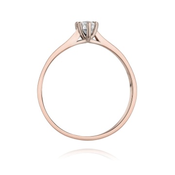 Inel Aur 14K cu Diamant Natural 0.15 ct - Img 11