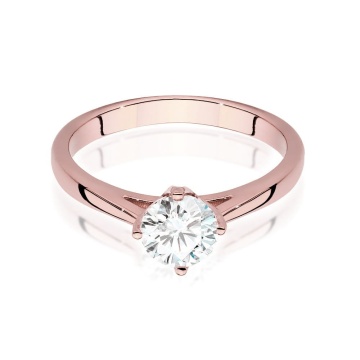 Inel Aur 14K cu Diamant Natural 0.70 ct - Img 7