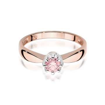 Inel Aur 14K cu Diamant Roz de Laborator 0.30 ct - Img 6