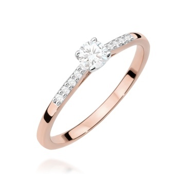 Inel Aur 14K cu Diamante de Laborator 0.32 ct - Img 5