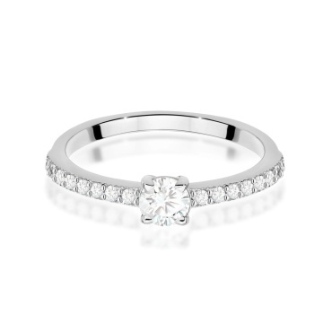 Inel Aur 14K cu Diamante de Laborator 0.39 ct - Img 10