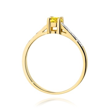 Inel Aur 14K cu Diamante de Laborator 0.45 ct - Img 3