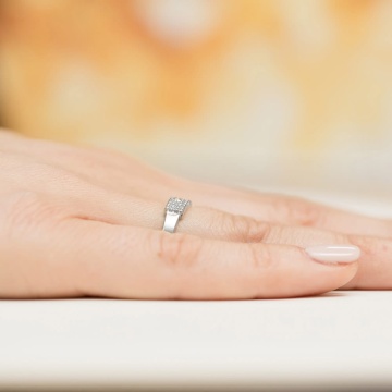 Inel Aur 14K cu Diamante Naturale 0.21 ct - Img 8