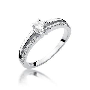 Inel Aur 14K cu Diamante Naturale 0.40 ct - Img 5