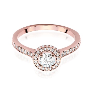 Inel Aur 14K cu Diamante Naturale 0.87 ct - Img 5