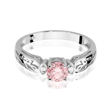 Inel Aur 14K cu Diamante Roz de Laborator 0.52 ct - Img 10