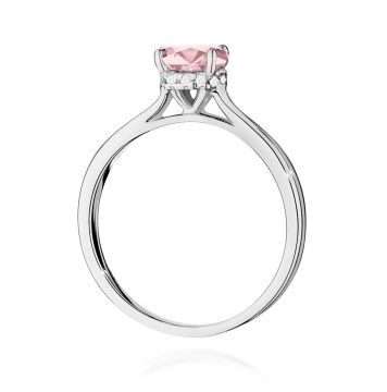 Inel Aur 14K cu Diamante Roz de Laborator 1.07 ct - Img 11