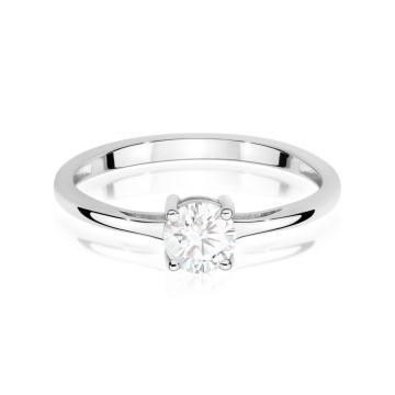 Inel Aur 14K cu White Sapphire 0.60 ct - Img 10