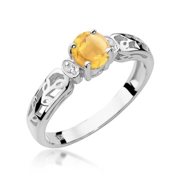 Inel Aur 9K cu Citrin 0.50 ct - Img 5