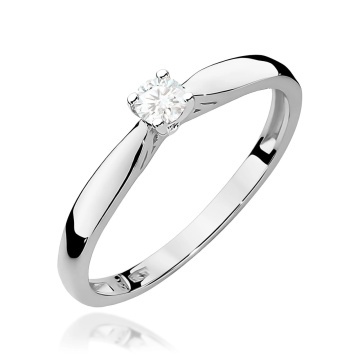 Inel Aur 9K cu Diamant de Laborator 0.10 ct - Img 5