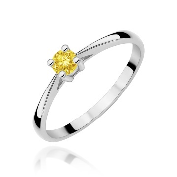 Inel Aur 9K cu Diamant de Laborator 0.15 ct - Img 5