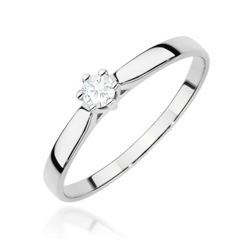 Inel Aur 9K cu Diamant de Laborator 0.20 ct - Img 5