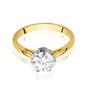 Inel Aur 9K cu Diamant de Laborator 1.00 ct - Img 2
