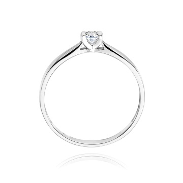 Inel Aur 9K cu Diamant Natural 0.08 ct - Img 5