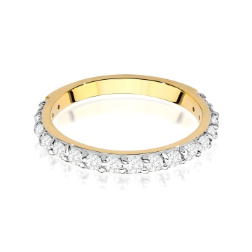 Inel Aur 9K cu Diamante de Laborator 0.34 ct - Img 2