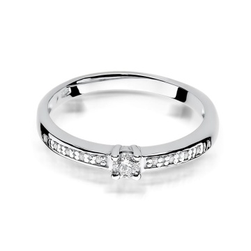 Inel Aur 9K cu Diamante Naturale 0.13 ct - Img 6