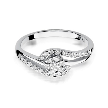 Inel Aur 9K cu Diamante Naturale 0.17 ct - Img 6
