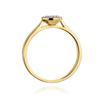 Inel Aur 9K cu Diamante Naturale 0.22 ct - Img 3