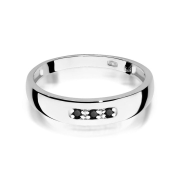 Inel Aur 9K cu Diamante Naturale Negre 0.04 ct - Img 8