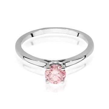Inel Aur 9K cu Diamante Roz de Laborator 0.56 ct - Img 6