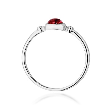 Inel Aur 9K cu Pink Tourmaline 0.60 ct si Diamante Naturale 0.01 ct - Img 9