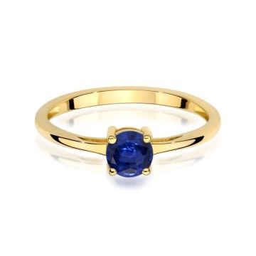 Inel Aur 9K cu Safir 0.50 ct - Img 2