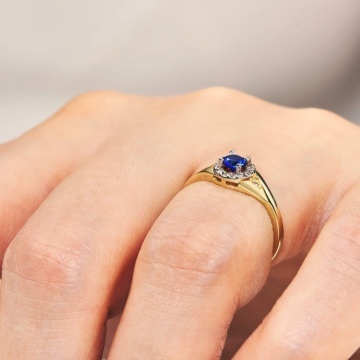 Inel Lady Glamour din aur, piatra safir pr. 333 1.530n - Img 3