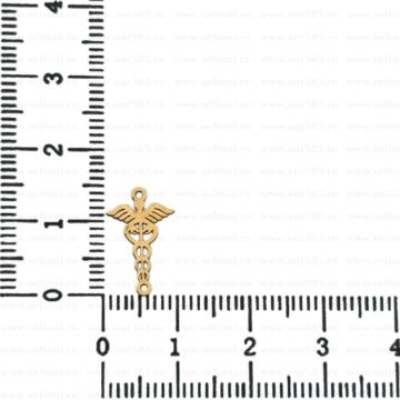 Link din aur 14k - pentru bratara - medic / asistenta